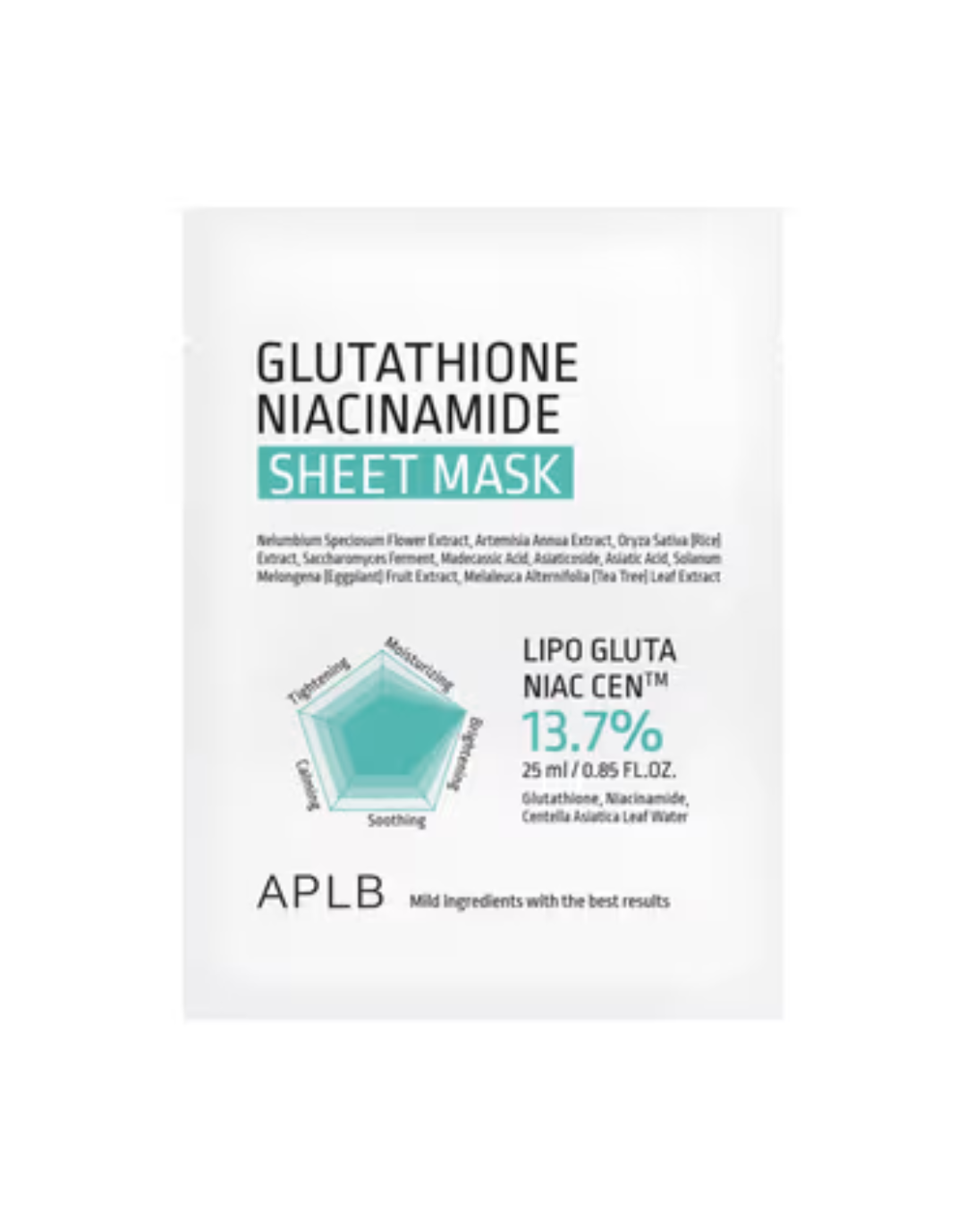 APLB - Glutathione Niacinamide Sheet Mask
